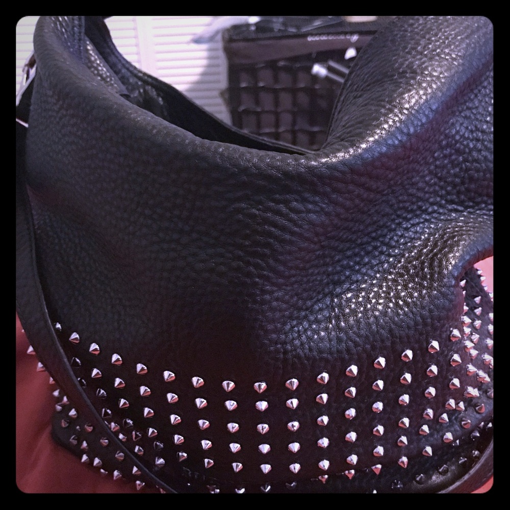 Burberry boho bag with silver studs